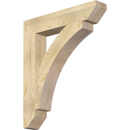 Ekena Millwork Thorton Slat Rough Sawn Bracket, Douglas Fir, 6"W x 34"D x 40"H BKT06X34X40THR06RDF